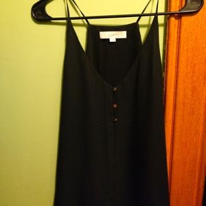 Loft sleeveless top with buttons